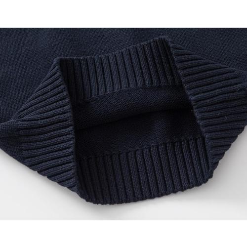 120/62 Baby Toddler Boys Girls Cotton V-Neck Sweater Vest Sleeveless Warm Uniform Pullover Cable Knit Waistcoat School Tops