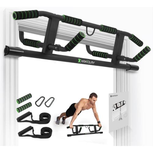 2026 Upgrade Multi-Grip Pull Up Bar with Smart Larger Hooks Technology - USA Original Patent, Designed, Shipped, Warranty