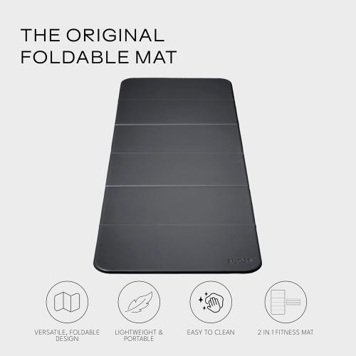 Stakt - The Original Foldable Yoga Mat, Premium Fitness & Multi-Purpose Workout Mat with Non-Slip Surface, Portable & Lightweight for Studio or Home Use, As Seen on Shark Tank