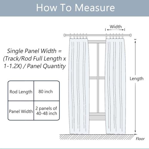 Pinch Pleated Drapes with Blue Embroidered Trim Faux Linen Pinch Pleat Lined Curtains for Sliding Glass Door, 50W x 108L, Beige White V2, 2 Panels