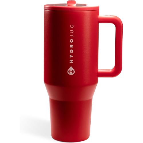 HydroJug Traveler 20oz Kids Insulated Tumbler with Handle, Alumni Red