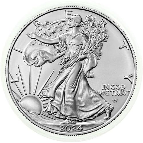 5PCS 2023 U.S. Eagle The United States Statue of Liberty Silver Plated Coin 1 oz Uncirculated Commemorative Coin Silver Eagles 2024