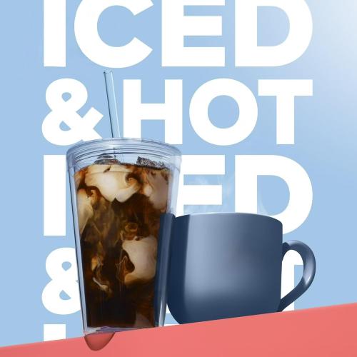 K-Express Essentials Iced and Hot Single Serve Coffee Maker, Brew Over Ice Button, 36oz Reservoir, KCup Pod Compatible, Auto Off (White) NEEDS CLEANING