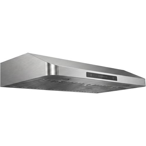 JOCO 36 Inch Under Cabinet Range Hood, 900 CFM Stainless Steel Kitchen Vent Hood, 4-Speed Gesture/Touch/Remote Control C01-36G
