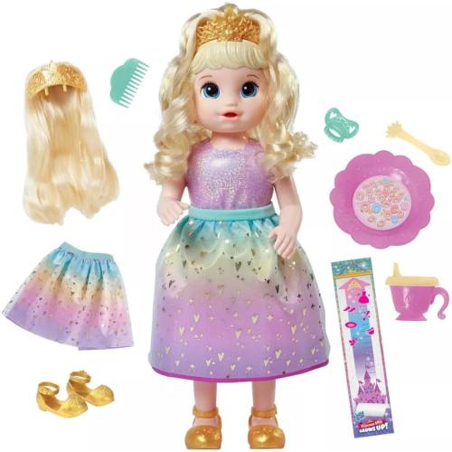 Baby Alive Princess Ellie Grows Up! Interactive Doll with Accessories, Toys for 3  Years, 18-Inch