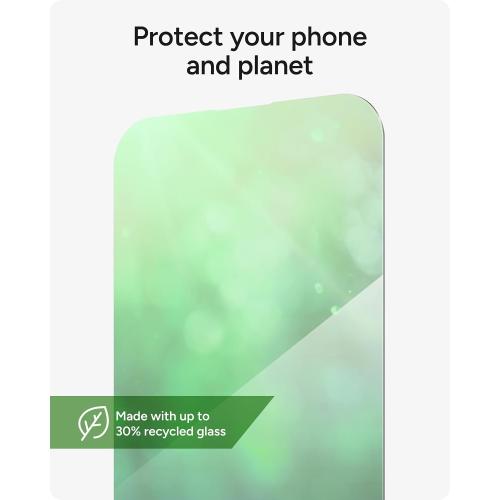 ZAGG Glass  Screen Protector for iPhone 16/15 – 3X Stronger Tempered Glass with Reinforced Edges, Scratch & Smudge Resistant, InvisibleShield, Easy Installation