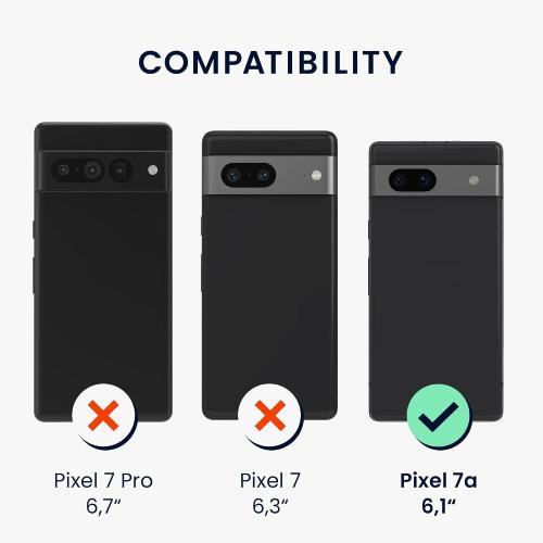 kwmobile Case Compatible with Google Pixel 7a Case - TPU Silicone Phone Cover with Soft Finish - Dolce Vita