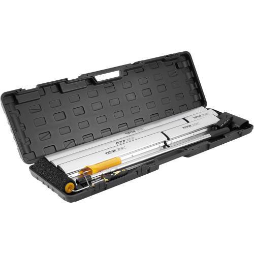 VEVOR Drywall Skimming Blade Set (10/16/24/32/40 inch) with 34-81.6 inch Extension Handle, Professional Stainless Steel Knife for Gyprock, WallBoard, and Plasterboard Skim Coating