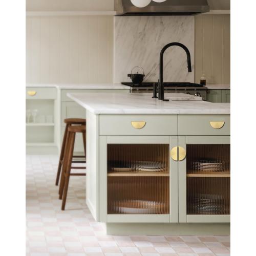 Gold Drawer pulls Brushed Brass Cabinet pulls Modern Gold Cabinet Handles Drawer Handles for Dresser Bathroom (4Pack-Lengths:4inch Semicircle)