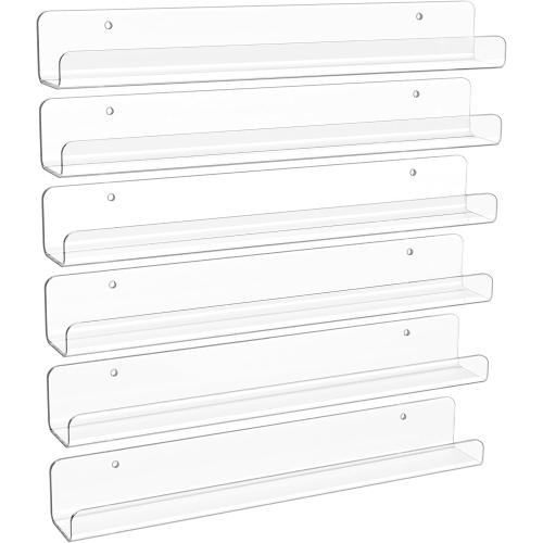 2 Pack Clear Acrylic Shelves