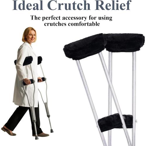 Crutches Padding Universal Crutch Pads for Armpits and Hand Grips Cushion for Crutches Underarm Crutch Covers Sets
