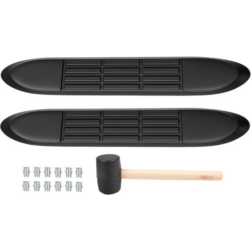 Replacement Step Pad for 3 Round Nerf Bars Set of 4 Pack, 21 Long x 3 Wide, Durable Non-Slip Running Boards Replacement Pads with Rubber Mallet and 24 Pins