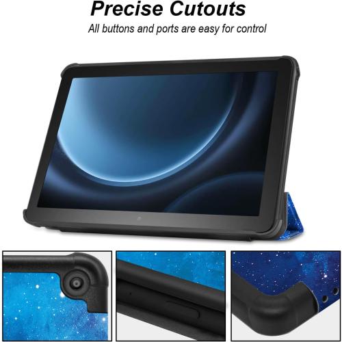 Famavala Shell Case Cover for 2024 New Amazon Fire HD 8 & 8 Plus Tablet (12th Generation/10th Generation, 2024/2022/2020 Release) (BlueSky)