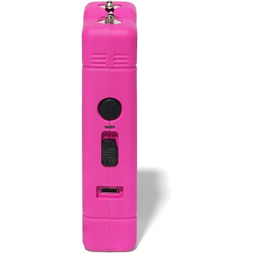 VIPERTEK VTS-880 Mini Stun Gun for Self Defense Rechargeable with LED Flashlight