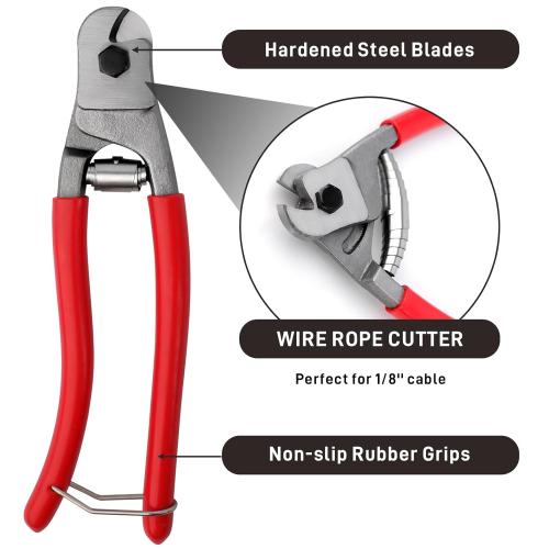 ATOLS Stainless Steel Wire Rope for Deck Railing Kit,500FT 1/8 Steel Cable with Cutter, T316, 1850 lb Strength, 7x7 Strand Construction Aircraft Cable for Fence