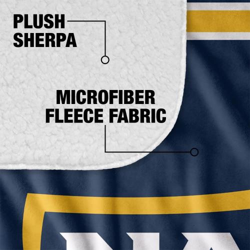 LOGOVISION Official Collegiate Primary Logo Collection Silky Touch Sherpa Back Super Soft Throw Blanket Collection