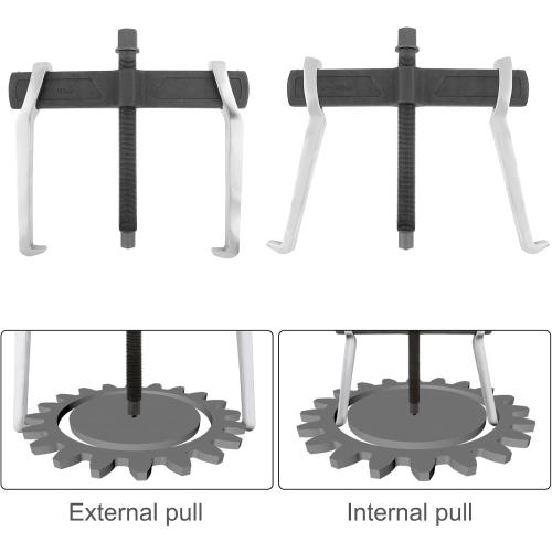 ChgImposs 14 Inch 2-Jaw Gear Puller, Adjustable CR-V Bearing Puller Gears, Removal Tool for External Internal Pulling, Puller Tool Separate Lifting Device
