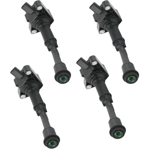 Set of 4 Ignition Coil Pack & Spark Plug Compatible with Ford Escape Fusion L4 1.5L Replace# UF735, DS7Z12029A, DS7Z12029B, C880, GN10645, DG554