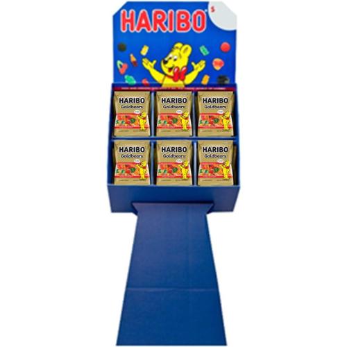 Haribo GoldBears 5oz, Gummi Candy Display Fixture (72 Count)