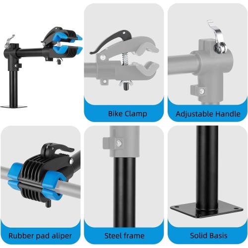 Urban Deco Bike Repair Stand Bench Mount Bike Stand Wall Mounted Bike Work Stand Bicycles Maintenance Rack Bike Clamp for Road Mountain Bike,Road Bike