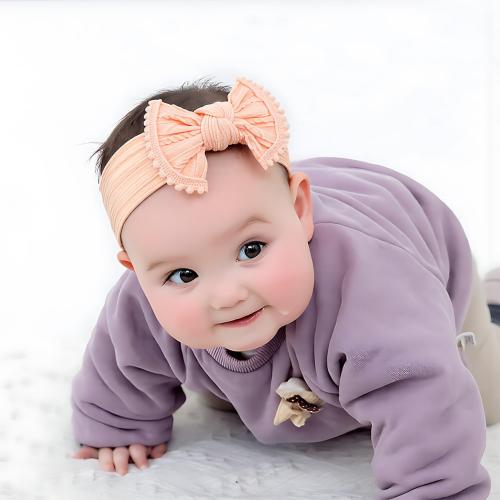 Baby Girls Headbands with Bows Soft Elastics Head Wrap Hair Accessories for Newborn Infant Toddler Kids