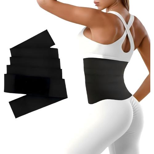 Waist Trainers For Women Belly Fat,Postpartum Belly Wrap For Tummy Control,Bandage Wrap Waist Trainer, Waist Trainer For Women Lower Belly Fat Black