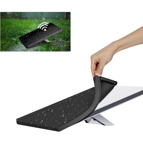 Starlink Mini Protective Cover Case, Starlink Mini Accessories Silicone Protective Case for Starlink Mini Dish Black