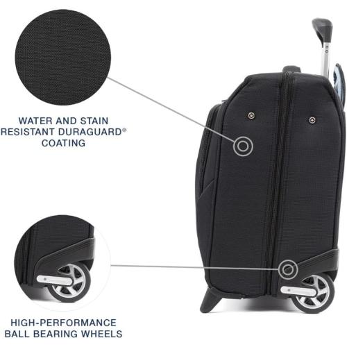 Travelpro Maxlite 5 Softside Lightweight Carry-On Upright 2 Wheel Rolling Garment Bag, Men and Women, Black, 22-Inch