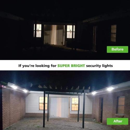 Outdoor Motion Sensor Light Battery Operated, IP65 Waterproof Ultra Bright Motion Sensor Outdoor Lights Head Adjustable with 8W 600 Lumen 6000K 4LEDs for Garage Yard Porch and Patio (1 Pack)