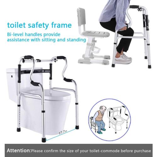 Folding Walker with Wheels,Stand-Up Aid,Portable,Lightweight,Aluminum Alloy