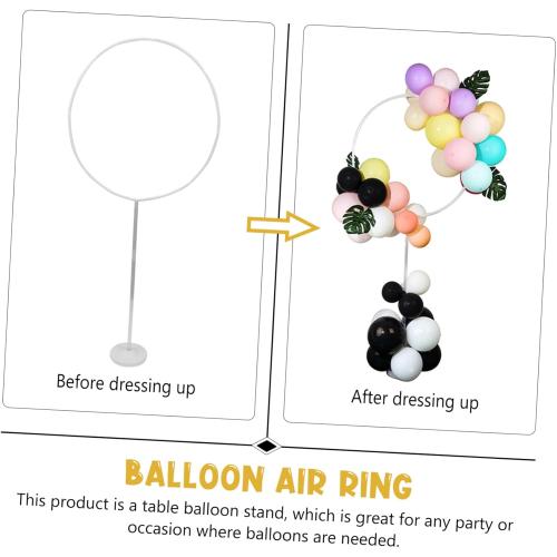 Generic 1set Balloon Arch Kit Round Frame and Water Fillable Bases Easy to Assemble Stand for Party Decorations Wedding and Events Reusable Holders