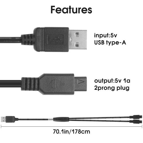 Replacement Charging Cable for Sportdog That is Compatible with The Sportdog SD-425, SD-425S,SD425X, SD-425CAMO, SD-528 and SD-825X Remote Trainer Charger core.