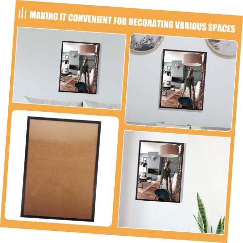PRETYZOOM Aluminum Picture Frame Wall Mount 24x36 cm Thin Edge Poster Frame Black Metal Photo Display for Bedroom Home Décor