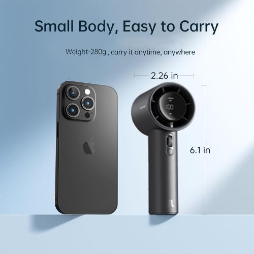 JISULIFE Portable Fan Pro 2026, 40Hrs Max Cooling Personal Handheld Fan