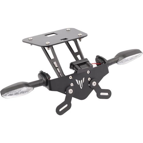 Tail Tidy Kit for MT03/R3 2014-2025 MT25/R25 2014-2024 Fender Eliminator Kit equipped License Plate Holder, License Plate Light, PLUG&PLAY clear lens Turn Signal Lights