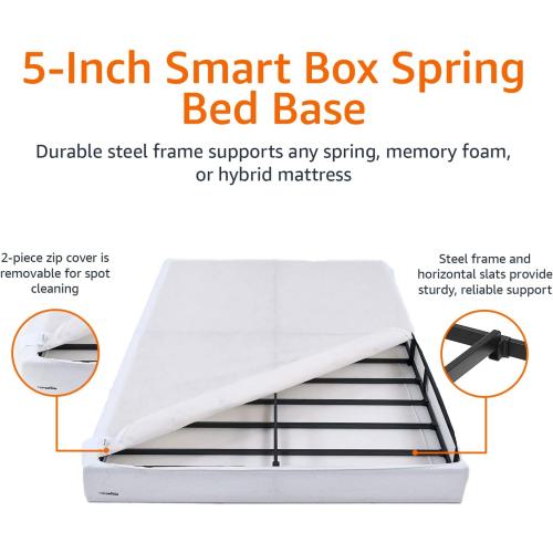 AmazonBasics Mattress Foundation/Smart Box Spring - 5, Full