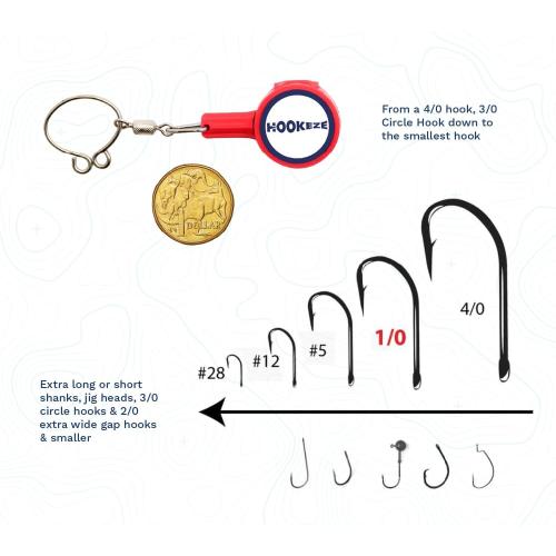 HOOK-EZE Fishing Knot Tying Tool | Protect from Fish Hooks | Tie Fishing Knots Easily | Cool Gadgets for Fishermen | Ice Fly Fishing | Fishing Accessories for Beginner Anglers | Nail Knot Tool