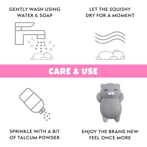 Nutty Toys Squishy Cat Set - 2 Soft Silicone Kawaii Kitties, Top Stress Relief Toy 2026 Unique Gifts for Teens Kids Women Men Adults Best Teenage Girls Teen Boy Tween Valentines Day, Easter Gift Idea