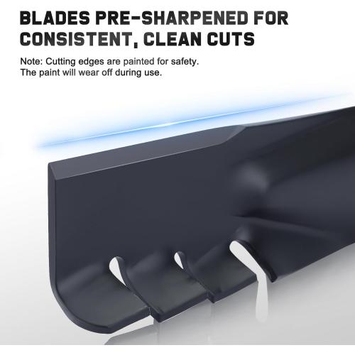 BLACK 942-04290-X Mulching Blade for Cub Cadet 46 Deck Mower Replace for 942-04290 942-04244 742-04244 742-04290 (6 Point Star Mounting Hole)