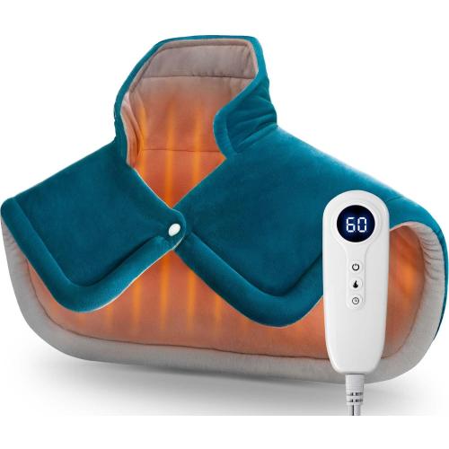 Heating Pad for Neck and Shoulder, Heating Pad for Pain Relief, Christmas Gifts for Dad, Men, Women Mom, Dad Husband Fathers Day Birthday Gifts, 6 Heat Settings Auto-Off Home Office