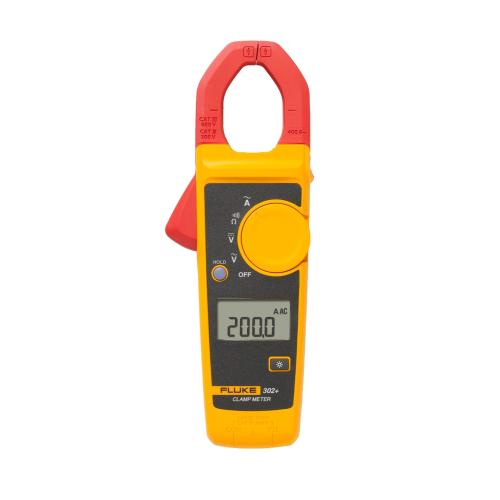 Fluke 302  Digital Clamp Meter, 30mm Jaw, Measures AC Current to 400A, Measures AC/DC Voltage to 600V, Includes 2 Year Warranty