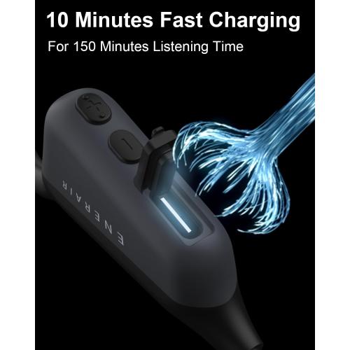 Bone Conduction Headphones 15H Playtime, IPX6 Waterproof Bone Conduction Earbuds, Open Ear Headphones Bluetooth 5.3 Wireless Earbuds with Mic Sweatproof Headset for Running, Cycling