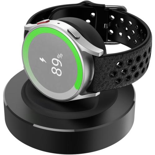 HALLEAST Galaxy Watch 7/6/5/4 Charger Stand, Charging Dock Holder with Weighted Aluminum Alloy Base, Galaxy Watch Ultra/6 Classic/5 Pro/4 Classic/Active 2 & Active, No Charger