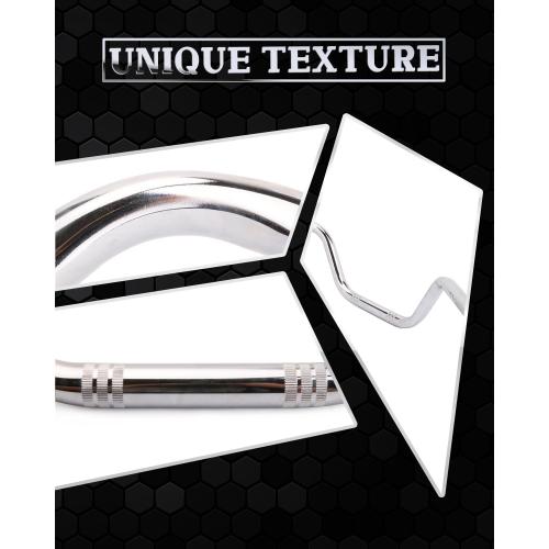7/8 Motorcycle Sportste.r Handlebars Universal High Rise Drag Handle Bars for Sportster XL 883/1200, Cruiser, Bobber, Softail, Dyna, Tour Road Glide CG125, CHROME