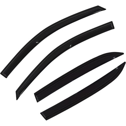 Window Visors Rain Guards Deflectors - 4-Pack Side Window Deflector Vent Shade for Car Windows Tape-On Outside Mount Acrylic Sun Rain Guard Replacement for Accord 4-Door Sedan 2003-2007
