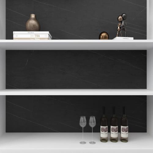Decotalk 30x400 Black Marble Contact Paper, Countertop Contact Paper Black, Black Countertop Marble Contact Paper Peel and Stick, Black Marble Wallpaper Removable, Marble Contact Paper for Kitchen