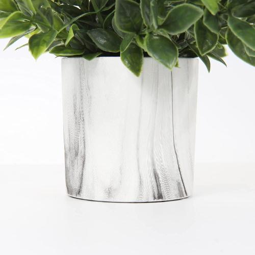 Hollyone Faux Plants Indoor Artificial Mini Potted Plants Plastic Green Plant Small Fake Plants Eucalyptus Decor in Pots for Home Table Room Bathroom Decor