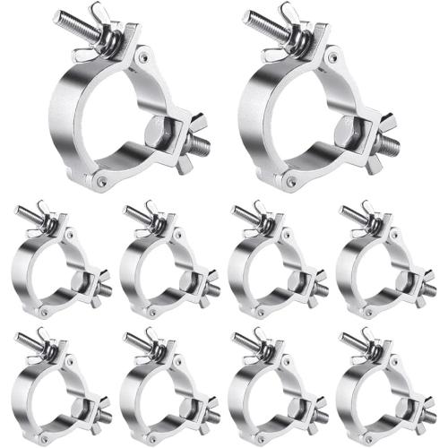 Truss Clamps 2 inch, 10 Pack Aluminium Lighting O Clamps for Truss