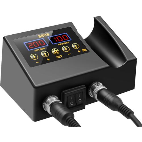 2 in 1 8898 Heat Electric Soldering Iron Digital Display Welding Station Welding Maintenance Tool Combination Phone Repair Heat Kits