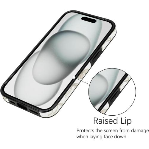 Compatible with iPhone 13/14/15 6.1 inch Case with Card Holder Soft Cute Leather Wallet Case Protective Shockproof Hard Cover for Women Girls (Pastel Ribbon Bow)